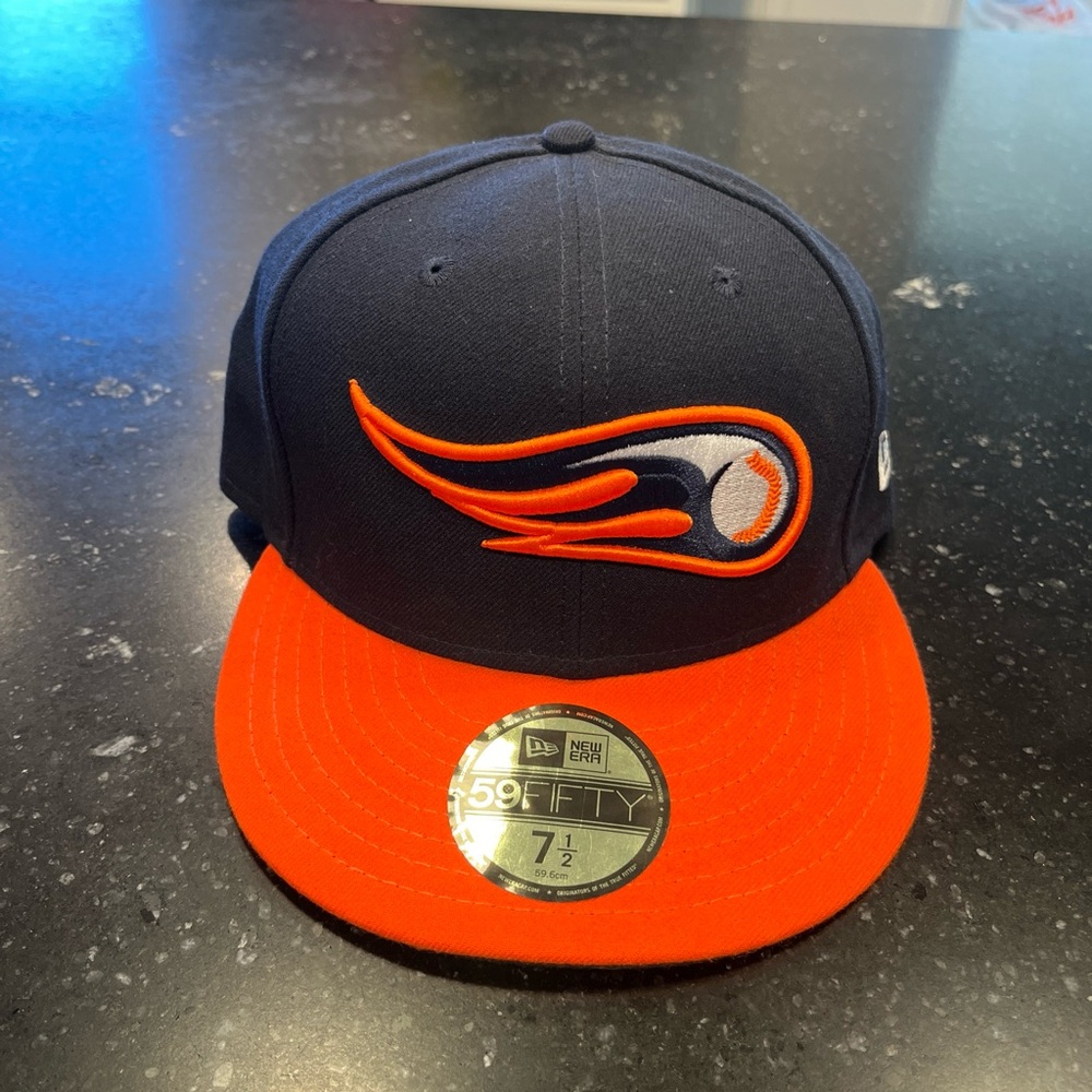 Bowling Green, hot rods, New Era 59FIFTY Navy and Orange Cap, 7 1/2